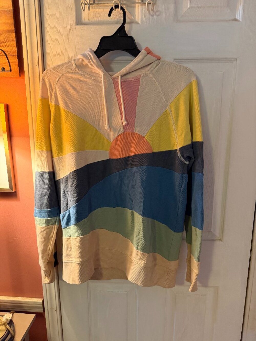 Faherty Soleil Sunrise Patchwork Hoodie - Size L